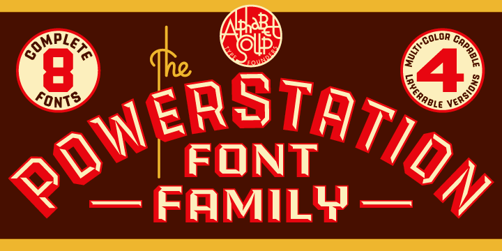 PowerStation Block Font