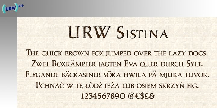 Sistina Normal Font