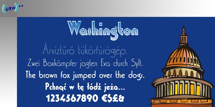 Washington Black (D) Font