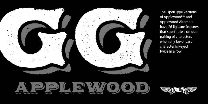 Applewood Shadow Pro Font