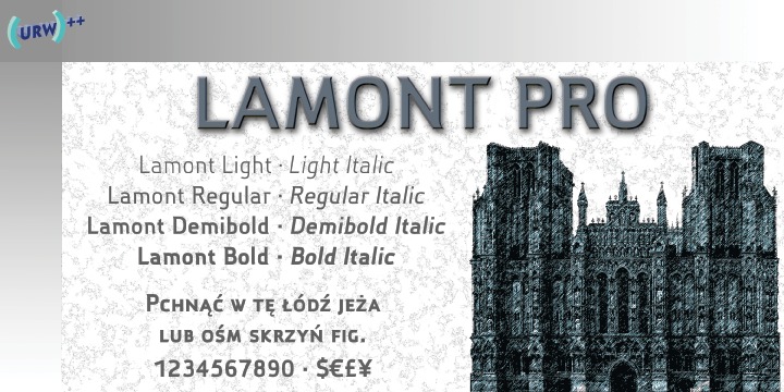 Lamont Pro Regular Font