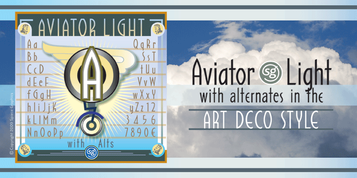 Aviator SG Light Font