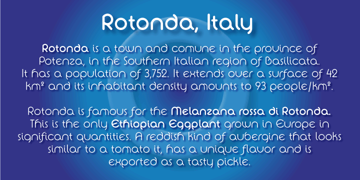 La Rotonda Thick Font