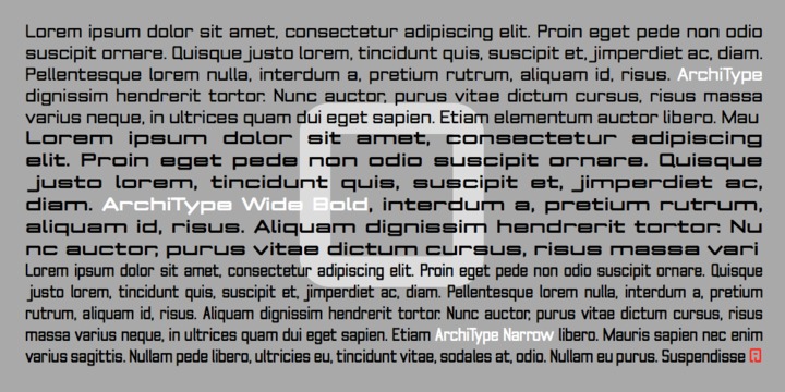 ArchiType Italic Font