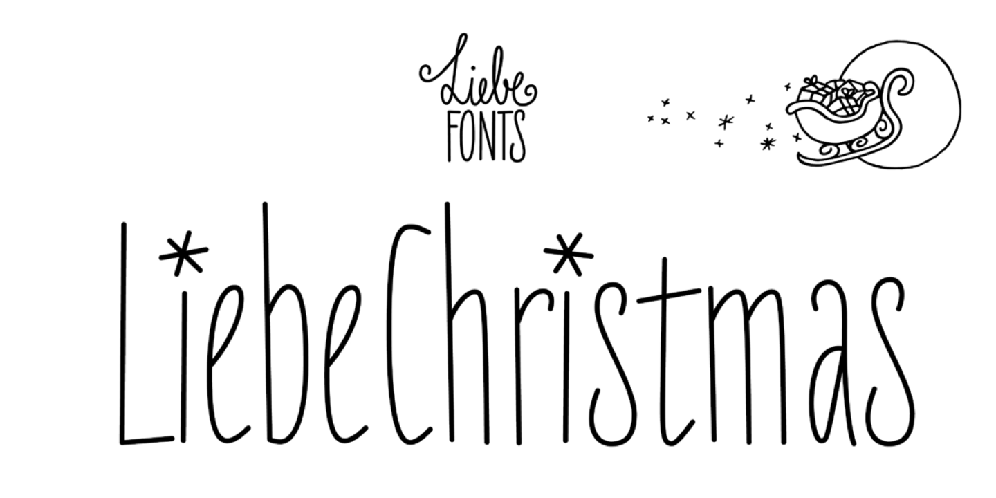 LiebeChristmas Font