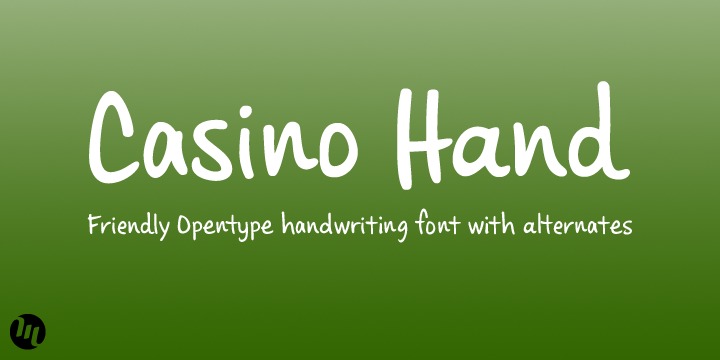 Casino Hand Font