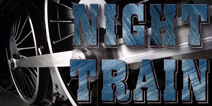 Night Train Black Font