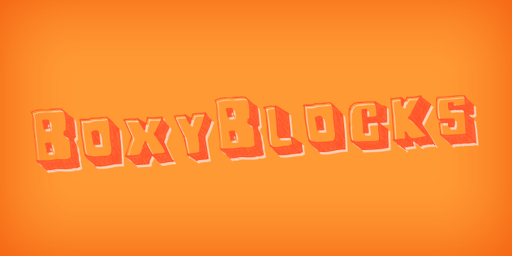 BoxyBlocks Nero Font