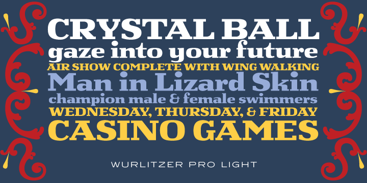 Wurlitzer Pro Bold Font