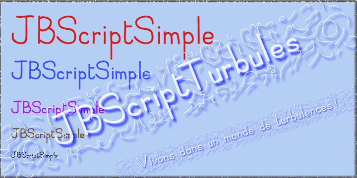 JBScript Turbules Bold Font