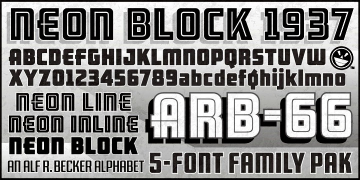 ARB 66 Neon Stance JUN-37 DTP Normal Font