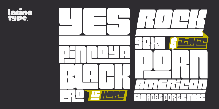 Pincoya Black Pro Font