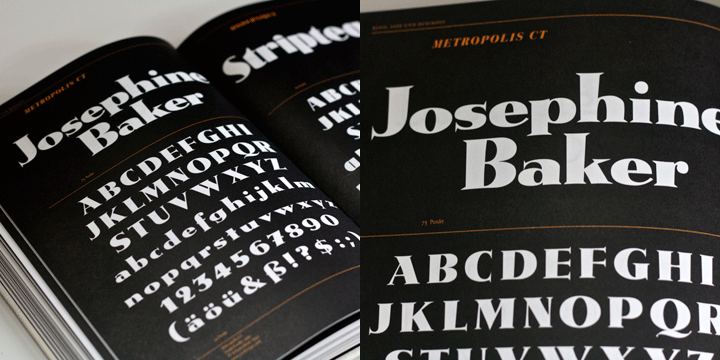 Metropolis Shaded Font