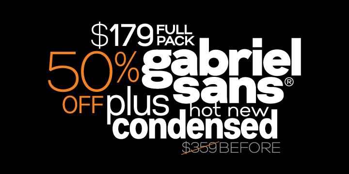 Gabriel Sans Normal Italic Font