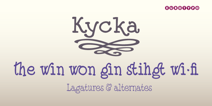 Kycka Condensed Regular Font