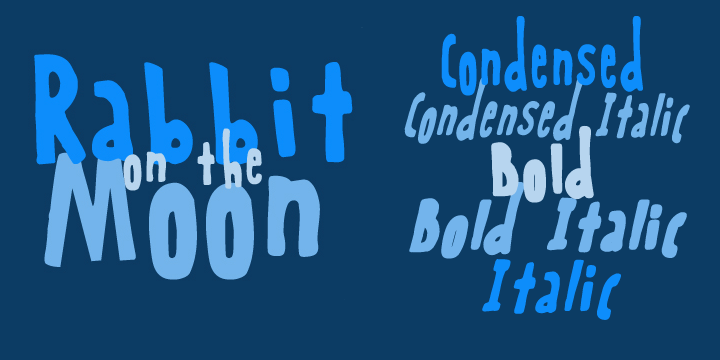 Rabbit On The Moon Font