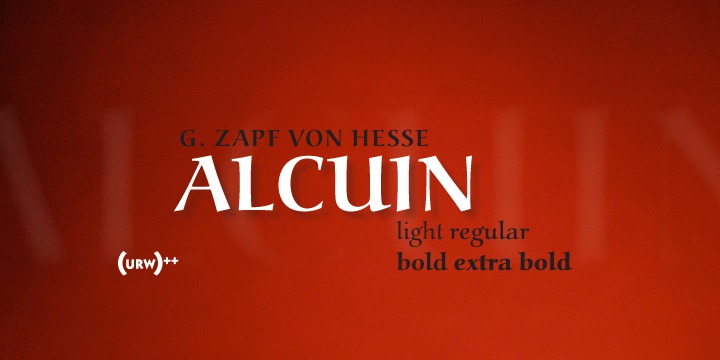 Alcuin Discaps Bold (d) Font