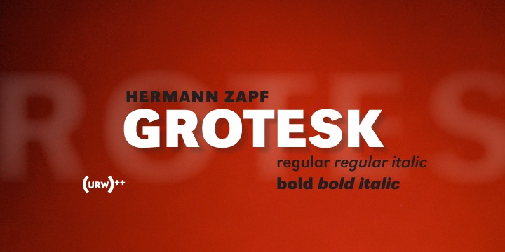 URW Grotesk Regular Wide Font